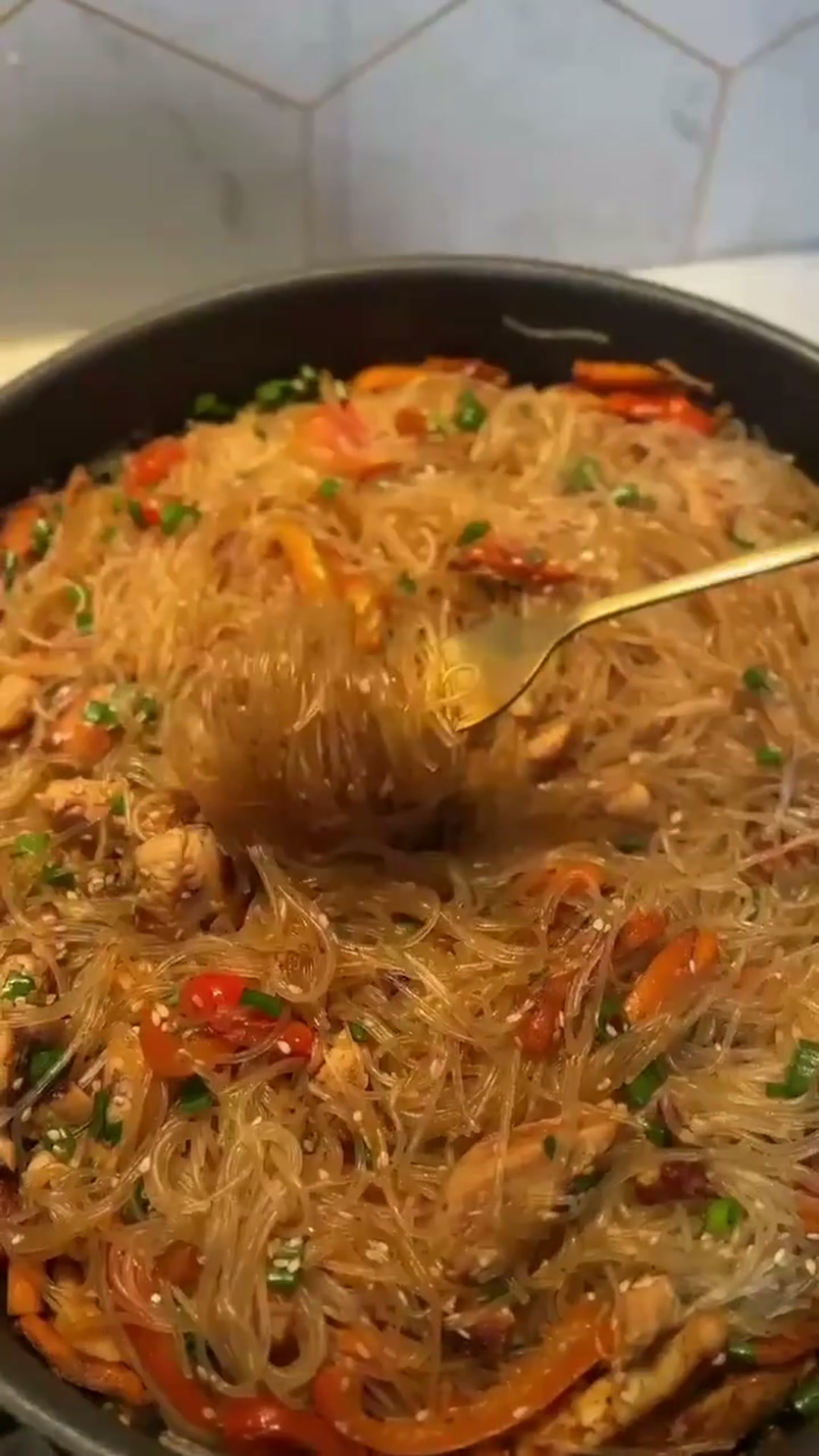 Фунчоза с овощами