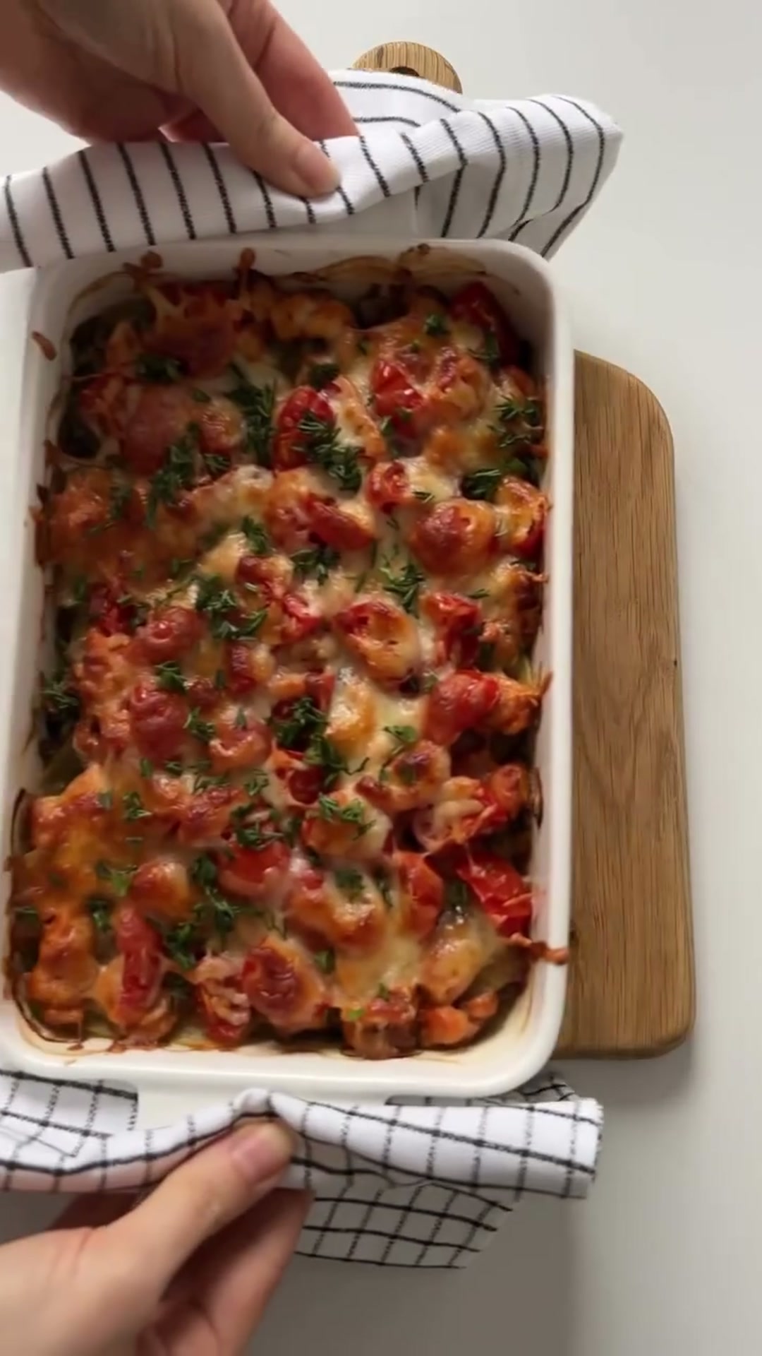 Запеканка с курицей и грибами