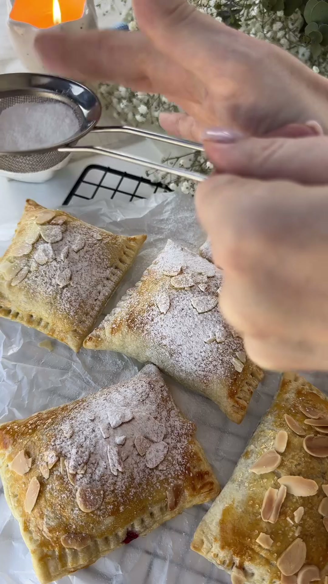 Слойки с вишней — лучше штруделя