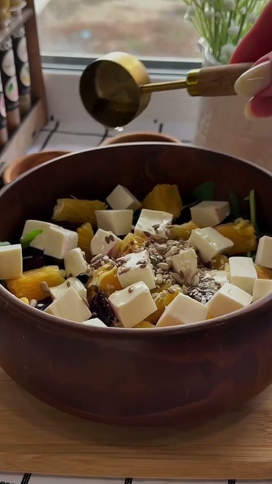 Салат со свеклой и апельсинами