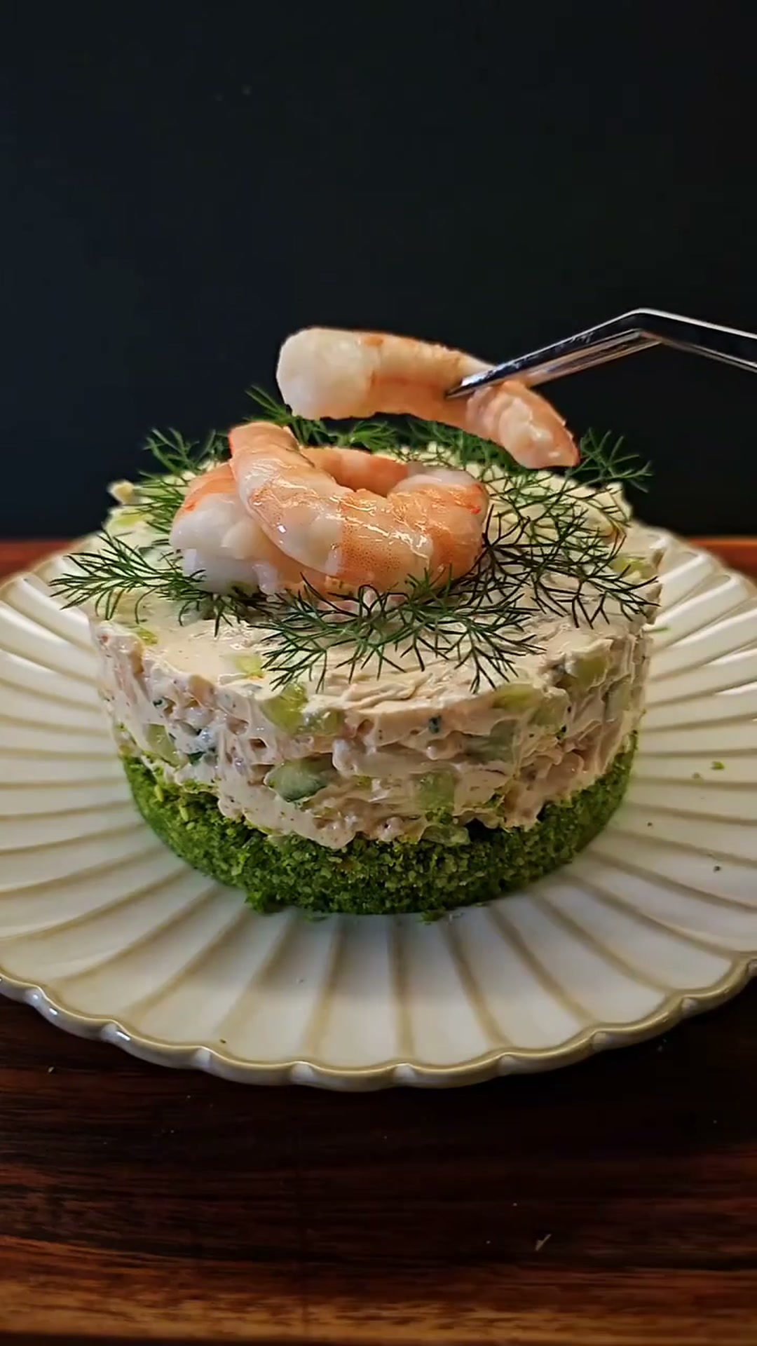 Чизкейк с креветками