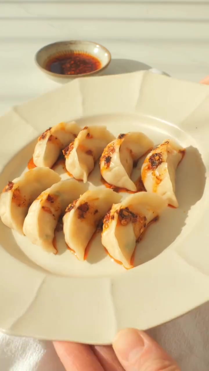 Гёдза с курицей по-домашнему