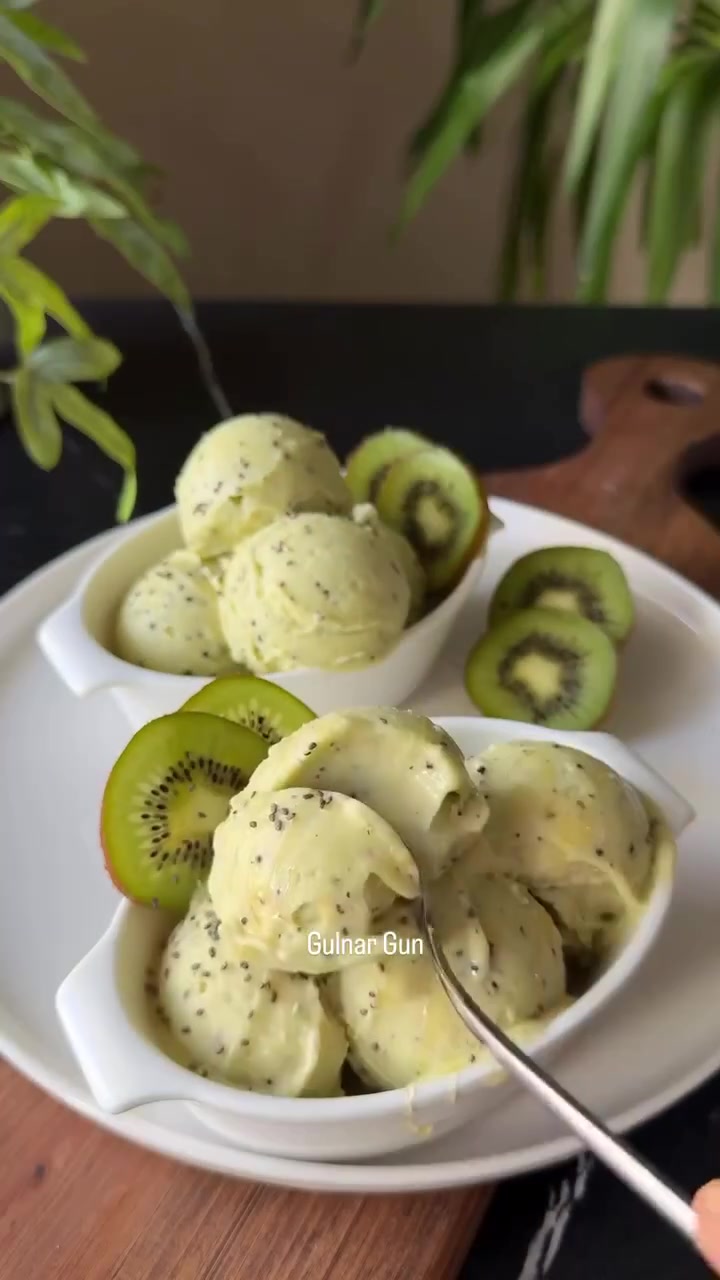 Киви-мороженое без сахара